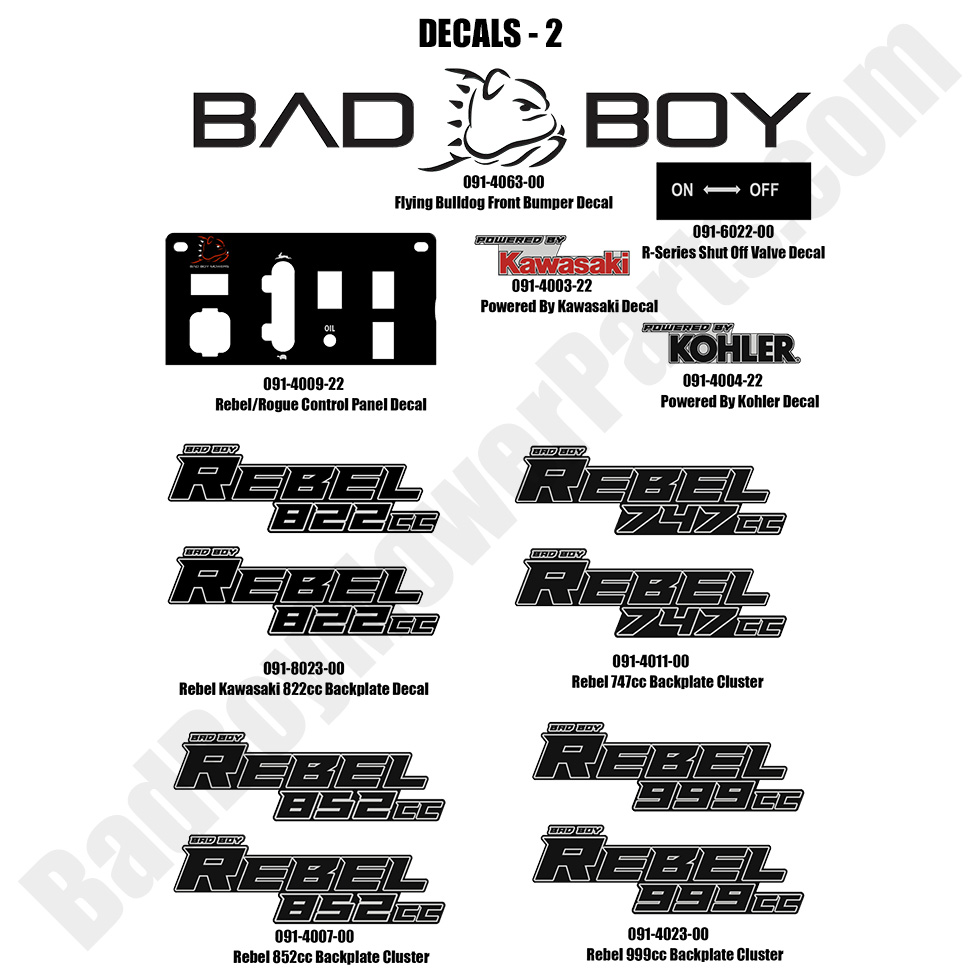 2023 Rebel - Decals - 2